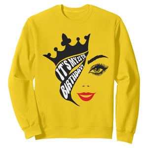 Its My 25th Birthday Sweatshirt Birthday Queen Crown Gift For Women TS12 Daisy Print Your Wear