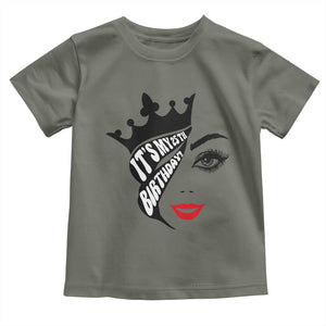 Its My 25th Birthday Toddler T Shirt Birthday Queen Crown Gift For Women TS12 Military Green Print Your Wear