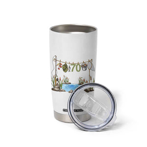 70th Birthday Fishing Tumbler Cup Fisherman Birthday Party Gift TS12 Print Your Wear