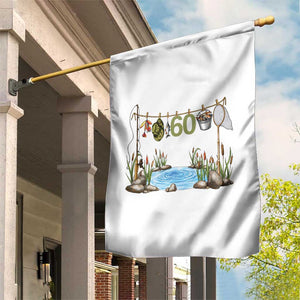 60th Birthday Fishing Garden Flag Fisherman Birthday Party Gift TS12 Print Your Wear
