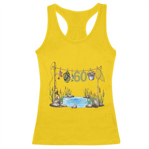 60th Birthday Fishing Racerback Tank Top Fisherman Birthday Party Gift TS12 Daisy Print Your Wear