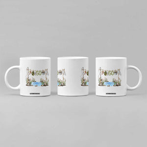 50th Birthday Fishing Coffee Mug Fisherman Birthday Party Gift TS12 Print Your Wear