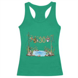 30th Birthday Fishing Racerback Tank Top Fisherman Birthday Party Gift TS12 Irish Green Print Your Wear