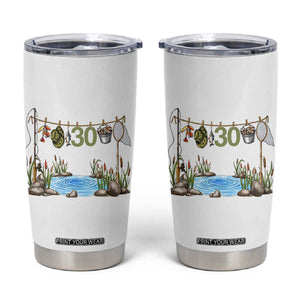 30th Birthday Fishing Tumbler Cup Fisherman Birthday Party Gift TS12 White Print Your Wear