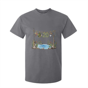 20th Birthday Fishing T Shirt For Kid Fisherman Birthday Party Gift TS12 Charcoal Print Your Wear