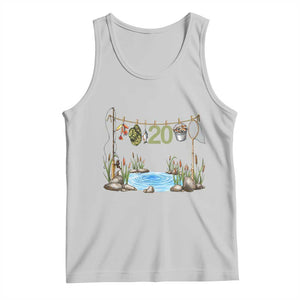 20th Birthday Fishing Tank Top Fisherman Birthday Party Gift TS12 Ash Print Your Wear