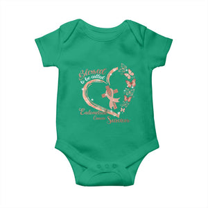 Endometrial Cancer Warrior Gift Baby Onesie Blessed To Be Called A Survivor