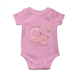 Endometrial Cancer Warrior Gift Baby Onesie Blessed To Be Called A Survivor
