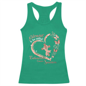 Endometrial Cancer Warrior Gift Racerback Tank Top Blessed To Be Called A Survivor