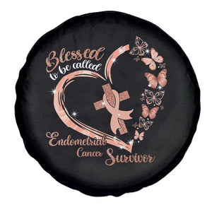Endometrial Cancer Warrior Gift Spare Tire Cover Blessed To Be Called A Survivor