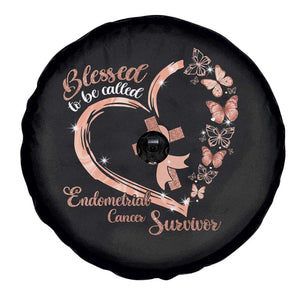 Endometrial Cancer Warrior Gift Spare Tire Cover Blessed To Be Called A Survivor