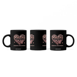 Endometrial Cancer Family Support Coffee Mug I Wear Peach For My Mom