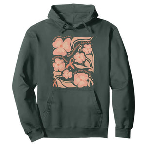 Endometrial Cancer Support Squad Floral Gift Hoodie In September We Wear Peach