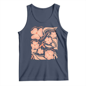 Endometrial Cancer Support Squad Floral Gift Tank Top In September We Wear Peach