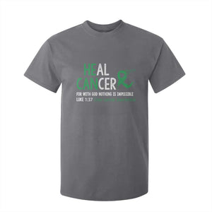 Heal Cancer Nothing Is Impossible With God T Shirt For Kid Liver Cancer Support Gift