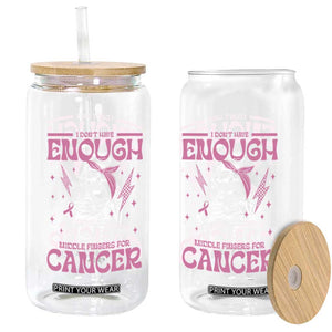 Funny Skeleton Breast Cancer Glass Can I Dont Have Enough Middle Fingers