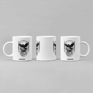 Gothic Raven On Skull With Full Moon Coffee Mug TS12 Print Your Wear