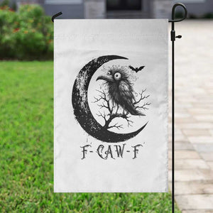 Funny Raven Bird Garden Flag F Caw F Joke Moon Sarcastic Humor Art TS12 Print Your Wear