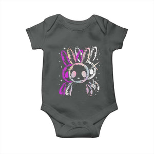Horror Cute Bunny Rabbit Baby Onesie Horror Aesthetic TS12 Dark Heather Print Your Wear