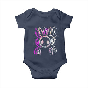 Horror Cute Bunny Rabbit Baby Onesie Horror Aesthetic TS12 Navy Print Your Wear