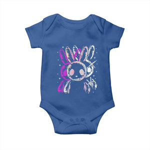 Horror Cute Bunny Rabbit Baby Onesie Horror Aesthetic TS12 Royal Blue Print Your Wear