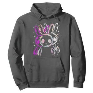 Horror Cute Bunny Rabbit Hoodie Horror Aesthetic TS12 Dark Heather Print Your Wear