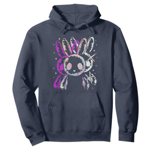 Horror Cute Bunny Rabbit Hoodie Horror Aesthetic TS12 Navy Print Your Wear