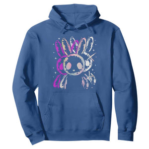 Horror Cute Bunny Rabbit Hoodie Horror Aesthetic TS12 Royal Blue Print Your Wear