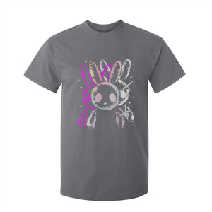 Horror Cute Bunny Rabbit T Shirt For Kid Horror Aesthetic TS12 Charcoal Print Your Wear