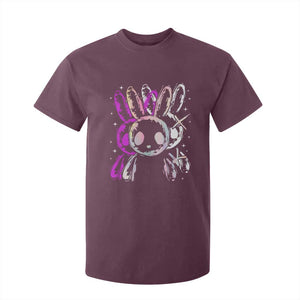 Horror Cute Bunny Rabbit T Shirt For Kid Horror Aesthetic TS12 Maroon Print Your Wear
