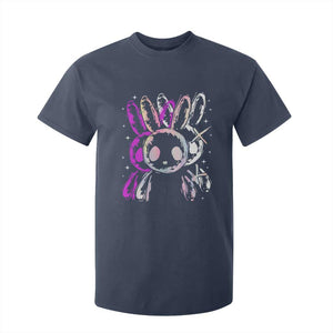 Horror Cute Bunny Rabbit T Shirt For Kid Horror Aesthetic TS12 Navy Print Your Wear