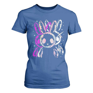 Horror Cute Bunny Rabbit T Shirt For Women Horror Aesthetic TS12 Royal Blue Print Your Wear