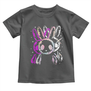 Horror Cute Bunny Rabbit Toddler T Shirt Horror Aesthetic TS12 Dark Heather Print Your Wear