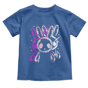 Horror Cute Bunny Rabbit Toddler T Shirt Horror Aesthetic TS12 Royal Blue Print Your Wear