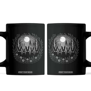 Creepy Cute Bunny Rabbits Coffee Mug Dark Horror Aesthetic TS12 Black Print Your Wear