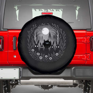 Creepy Cute Bunny Rabbits Spare Tire Cover Dark Horror Aesthetic TS12 Black Print Your Wear