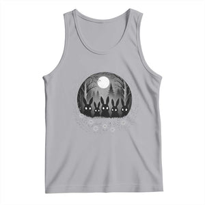 Creepy Cute Bunny Rabbits Tank Top Dark Horror Aesthetic TS12 Athletic Heather Print Your Wear