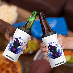 Witchy Black Cat 4 in 1 Can Cooler Tumbler Funny Spellcasting Pastel Goth Aesthetic TS12 Print Your Wear