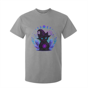 Witchy Black Cat T Shirt For Kid Funny Spellcasting Pastel Goth Aesthetic TS12 Sport Gray Print Your Wear