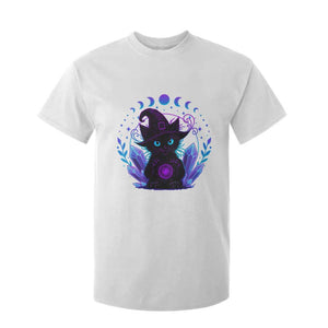 Witchy Black Cat T Shirt For Kid Funny Spellcasting Pastel Goth Aesthetic TS12 White Print Your Wear