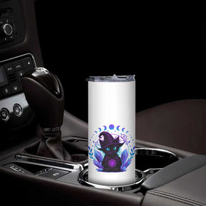 Witchy Black Cat Skinny Tumbler Funny Spellcasting Pastel Goth Aesthetic TS12 Print Your Wear