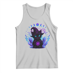 Witchy Black Cat Tank Top Funny Spellcasting Pastel Goth Aesthetic TS12 Ash Print Your Wear
