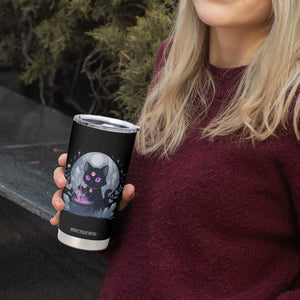 Witchy Black Cat Tumbler Cup Brewing Magic Funny Pastel Goth Art TS12 Print Your Wear