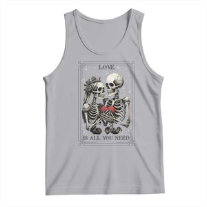 Love Is All You Need Tank Top Skeleton Lovers Funny Halloween Tarot TS12 Athletic Heather Print Your Wear
