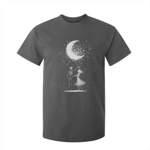 Skeleton Lover Dancing Under The Moon Dark Romantic Art T Shirt For Kid TS12 Dark Heather Print Your Wear