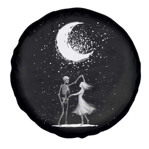 Skeleton Lover Dancing Under The Moon Dark Romantic Art Spare Tire Cover TS12 Print Your Wear
