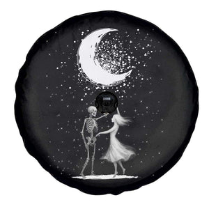 Skeleton Lover Dancing Under The Moon Dark Romantic Art Spare Tire Cover TS12 Print Your Wear