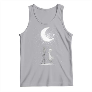 Skeleton Lover Dancing Under The Moon Dark Romantic Art Tank Top TS12 Athletic Heather Print Your Wear