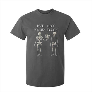 Funny Skeleton T Shirt For Kid I Have Got Your Back Bone Pun TS12 Dark Heather Print Your Wear