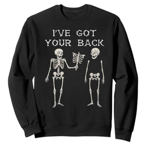 Funny Skeleton Sweatshirt I Have Got Your Back Bone Pun TS12 Black Print Your Wear